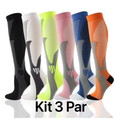 Kit 3 Pares de Meias de Compressão