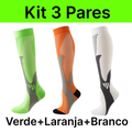 Kit 3 Pares de Meias de Compressão